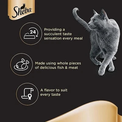 Sheba Succulent Chicken Breast Wet Cat Food 5+1 FREE