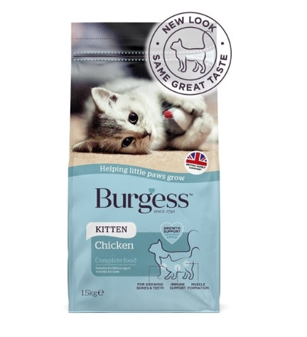 Burgess Kitten Complete Dry Food - CHICKEN/1.5KG