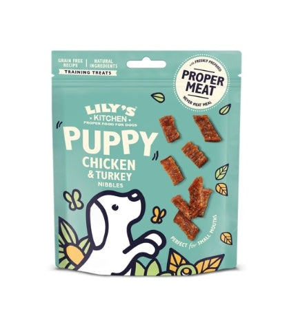 Lily's Kitchen Chicken & Turkey Nibbles Puppy Treats