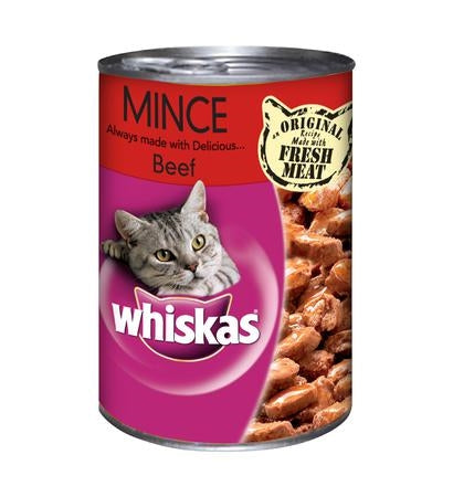 Whiskas Mince Beef Wet Cat Food