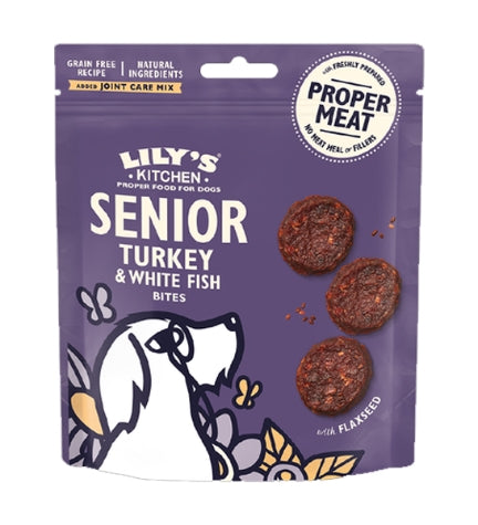 Senior dog treats pack, counted in the daily total when helping a dog with arthritis lose weight