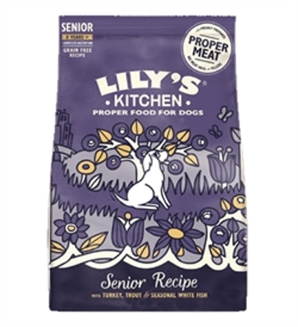 Lily's Kitchen Senior Recipe Turkey Adult 8+ Dry Dog Food