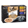 Sheba Fine Wet Cat Food Pouch Adult Mix Selection 12X70G