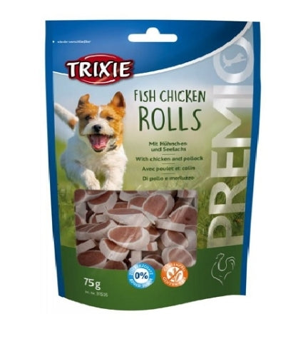Trixie Premio Fish Chicken Rolls Dog Treats