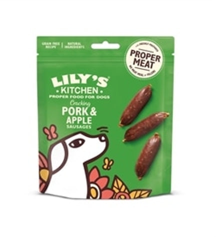 Lily's Kitchen Cracking Pork & Apple Sausages Dog Treat