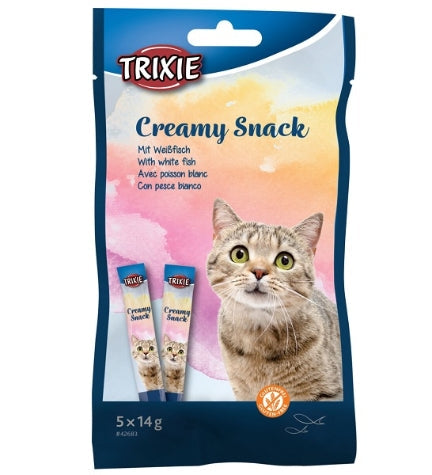 Trixie Creamy Snack with White Fish Cat Treats