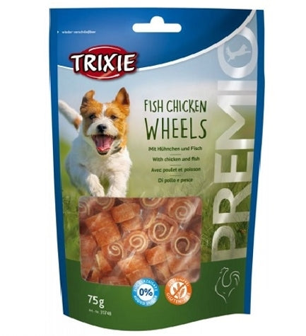 Trixie Premio Fish Chicken Wheels Dog Treats