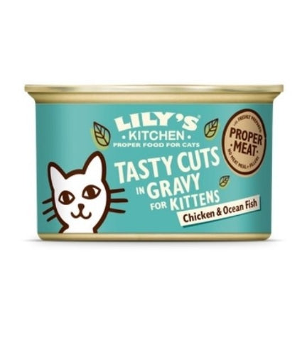 Lily's Kitchen Tasty Cuts Chicken & Ocean Fish Kitten Wet Food