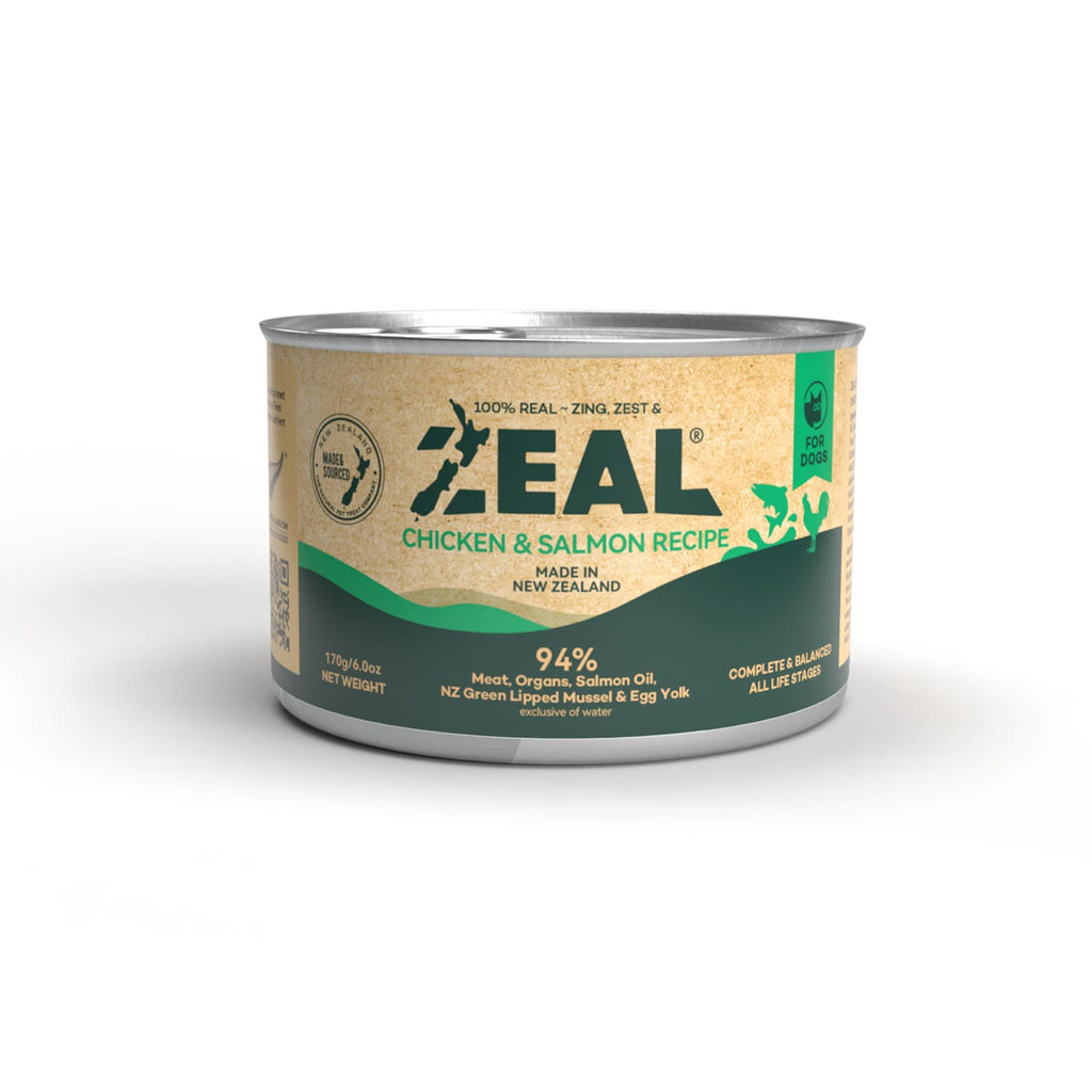 Zeal Chicken & Salmon Recipe Grain Free Canned Dog Food 170g